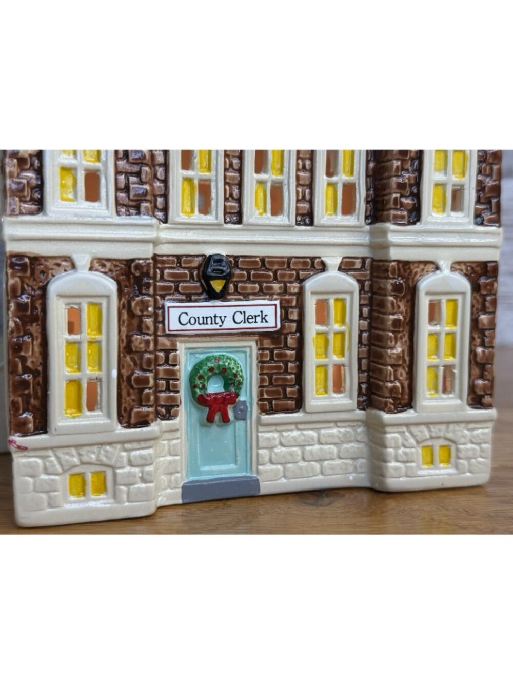 Dept 56 Snow Village 1989 COUNTY COURTHOUSE 5144-6 EXCELLENT - Picture 5 of 12